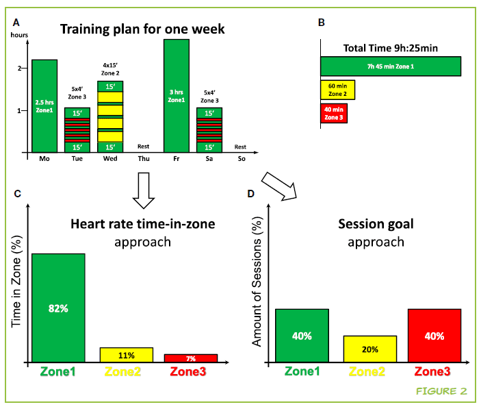 Plano semanal e distribuições de intensidade no treinamento